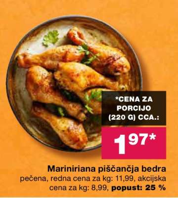 Marinirana piščančja bedra