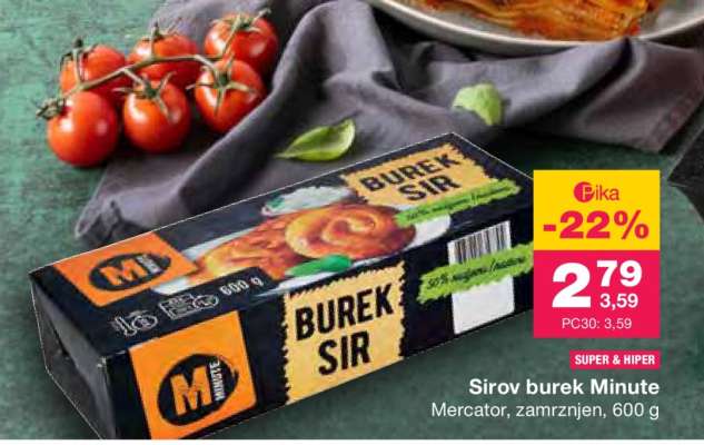 Sirov burek Minute