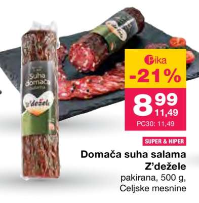Domača suha salama Z’dežele