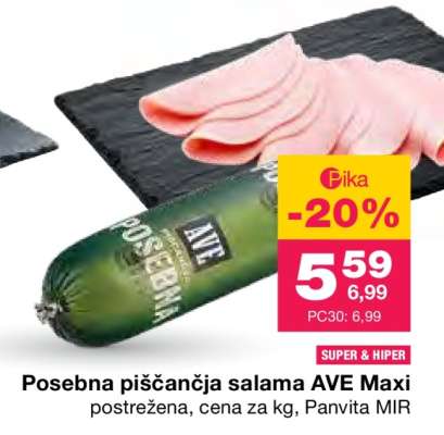 Posebna piščančja salama AVE Maxi