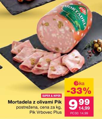 Mortadela z olivami Pik