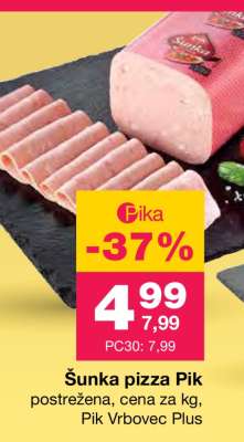Šunka pizza Pik