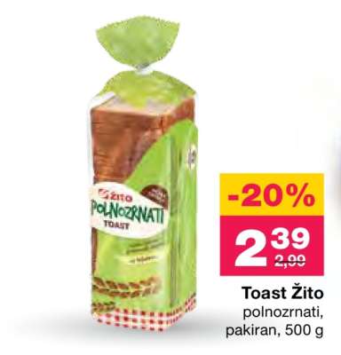 TOAST ŽITO