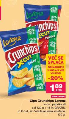 Čips Crunchips Lorenz