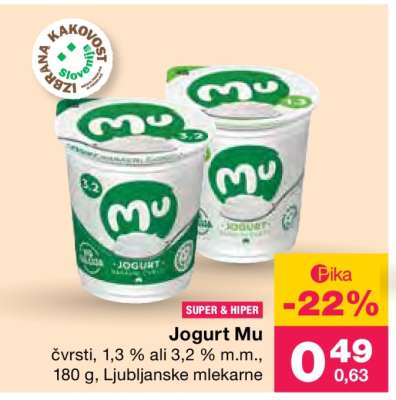 JOGURT MU