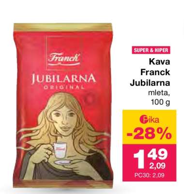 Kava Franck Jubilarna