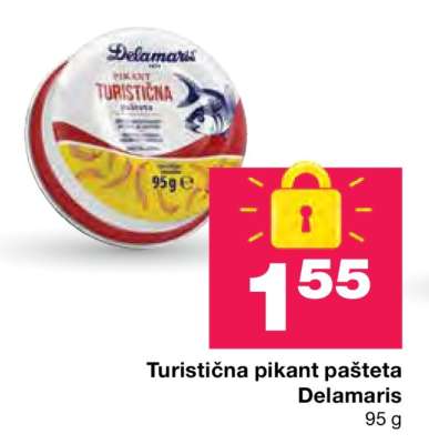 Turistična pikant pašteta Delamaris