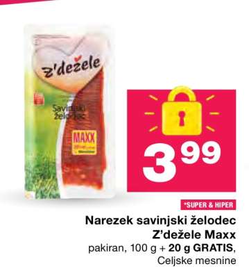 Narezek savinjski želodec Z'dežele Maxx