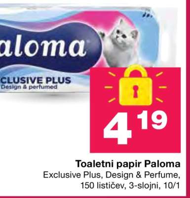 Toaletni papir Paloma