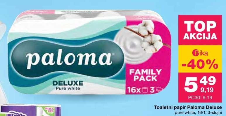 TOALETNI PAPIR PALOMA DELUXE
