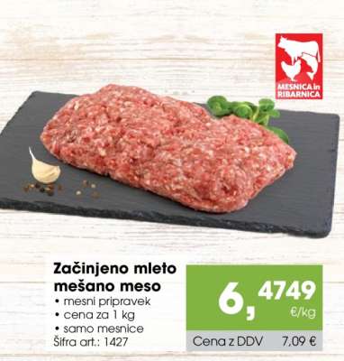 Začinjeno mleto mešano meso