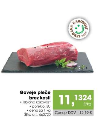 Goveje pleče brez kosti