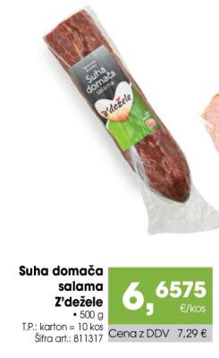 Suha domača salama Z'dežele