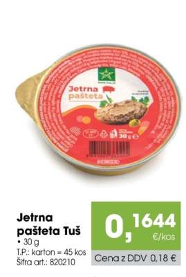 Jetrna pašteta Tuš
