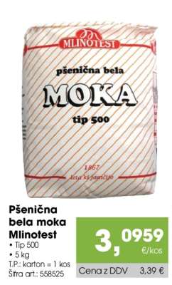 Pšenična bela moka Mlinotest