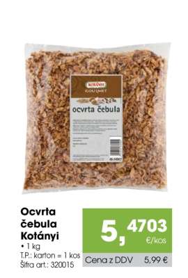 Ocvrta čebula Kotányi