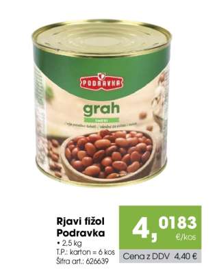 RJAVI FIŽOL PODRAVKA