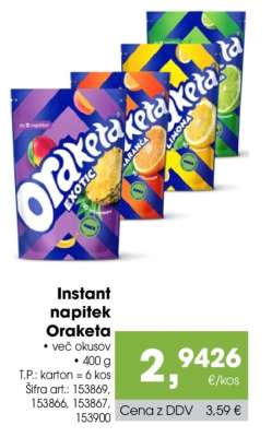 INSTANT NAPITEK ORAKETA