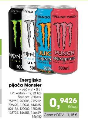 ENERGIJSKA PIJAČA MONSTER