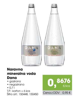 Naravna mineralna voda Dana