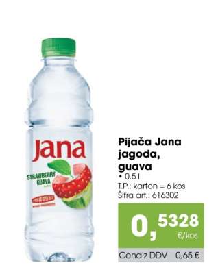 Pijača Jana jagoda, guava