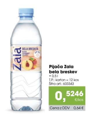 Pijača Zala bela breskev