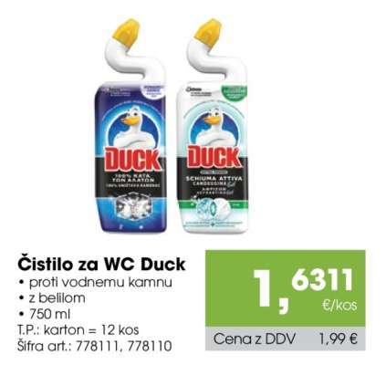 Čistilo za WC Duck