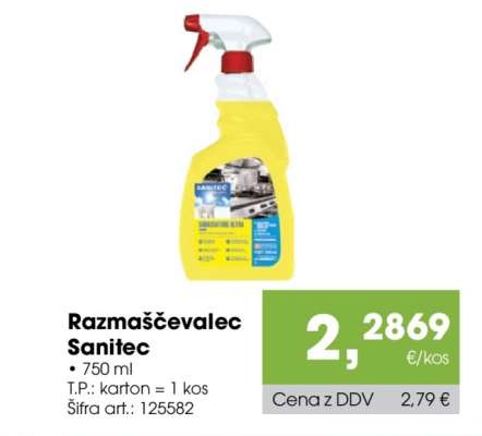 Razmaščevalec Sanitec