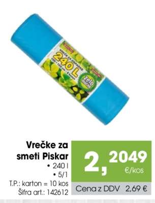 Vrečke za smeti Piskar
