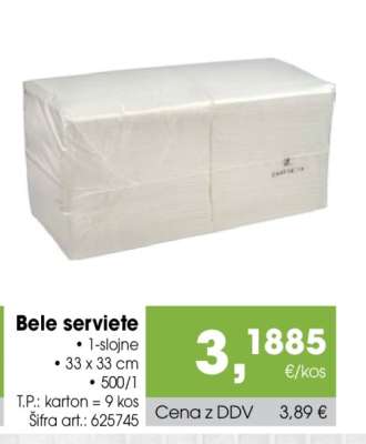 Bele serviete