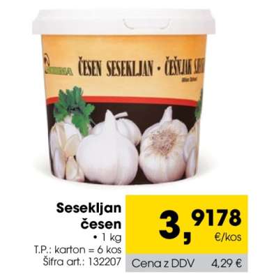 Sesekljan česen