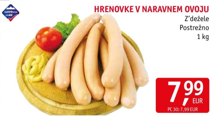 HRENOVKE V NARAVNEM OVOJU
