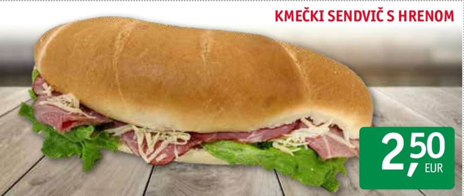 Kmečki sendvič s hrenom