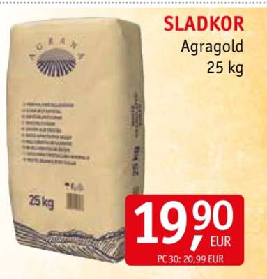 SLADKOR Agragold 25 kg