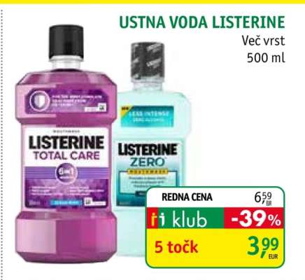 USTNA VODA LISTERINE