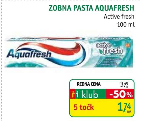 ZOBNA PASTA AQUAFRESH