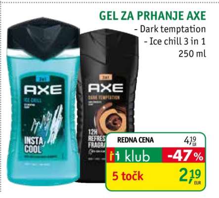 GEL ZA PRHANJE AXE