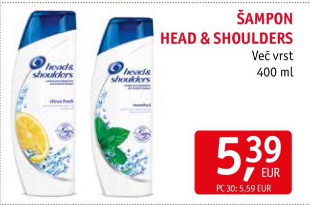 ŠAMPON HEAD & SHOULDERS