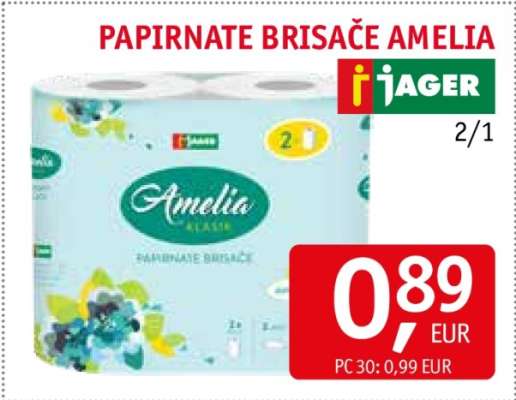 PAPIRNATE BRISAČE AMELIA
