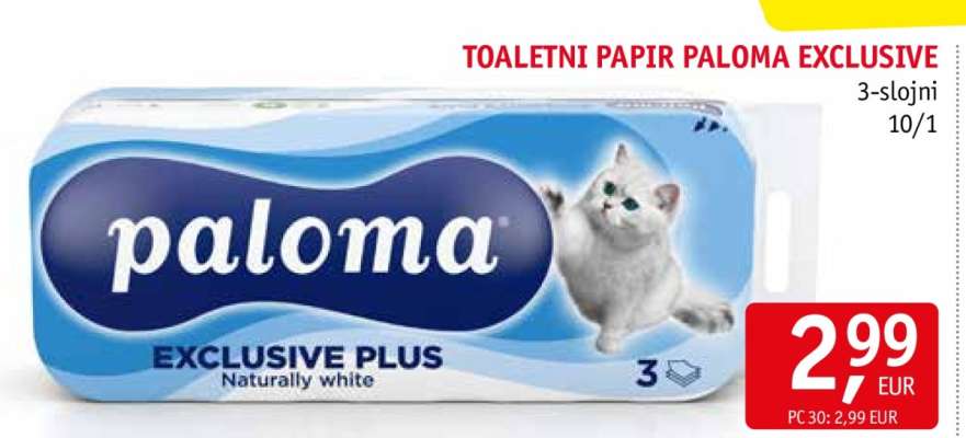 TOALETNI PAPIR PALOMA EXCLUSIVE