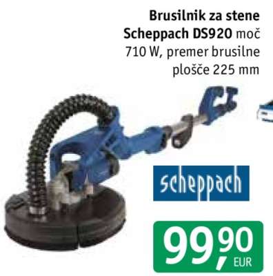 Brusilnik za stene Scheppach DS920