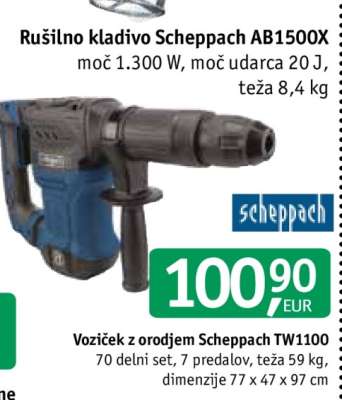 Rušilno kladivo Scheppach AB1500X