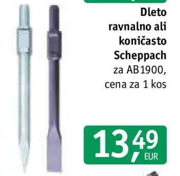 Dleto ravnalno ali koničasto Scheppach