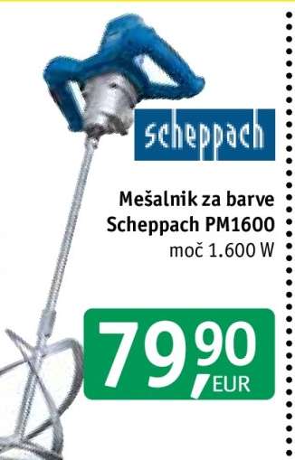 Mešalnik za barve Scheppach PM1600