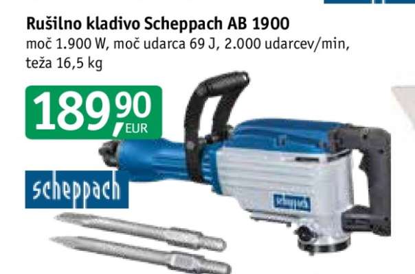 Rušilno kladivo Scheppach AB 1900
