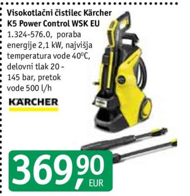 Visokotlačni čistilec Kärcher K5 Power Control WSK EU