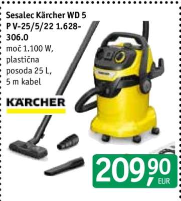 Sesalec Kärcher WD 5 P V-25/5/22 1.628-306.0