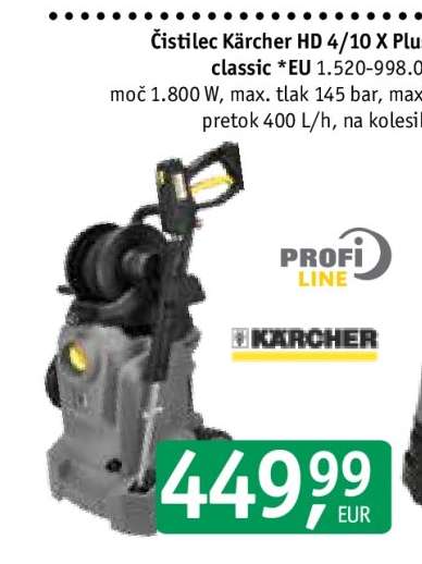 Čistič Kärcher HD 4/10 X Plus classic *EU