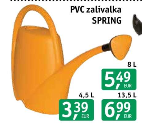 PVC zalivalka SPRING 4,5 L