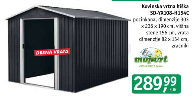Kovinska vrtna hiška SD-YX108-H154C